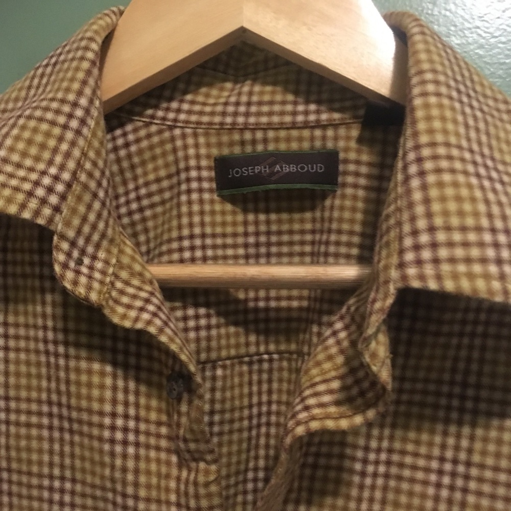 Joseph Abboud Men’s Plaid Shirt Large